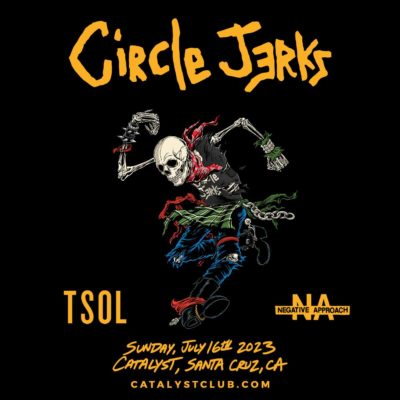 Circle Jerks (stylized as Ciʀcle JƎʀᴋs) are an American hardcore punk band, formed in 1979 in Los Angeles, California. The group was founded by former Black Flag vocalist Keith Morris and Redd Kross guitarist Greg Hetson. To date, Circle Jerks have released six studio albums, one compilation, a live album and a live DVD. Their debut album, Group Sex (1980), is considered a landmark of the hardcore genre. The band has broken up and re-formed several times, sometimes with different bassists and/or drummers. They disbanded for the first time after the release of their fifth album VI (1987), allowing Hetson to focus on Bad Religion (where he had been a member from 1984 to 2013) full-time. The Circle Jerks first reunited in 1994 and released their sixth and last studio album to date, Oddities, Abnormalities and Curiosities, the following year before separating for the second time. The band reunited for the second time in 2001 and spent the next ten years performing live periodically; this reunion lasted for only one new song, "I'm Gonna Live", which was released on their MySpace profile in 2007. Tensions among its members and failed attempts to record the follow-up to Oddities, Abnormalities and Curiosities resulted in the Circle Jerks breaking up yet again in 2011. However, the band announced in November 2019 that they will reunite in 2020 to celebrate the 40th anniversary of Group Sex with live shows. Many groups and artists have cited Circle Jerks as an influence, including Flea, Anti-Flag, Dropkick Murphys, the Offspring and Pennywise.