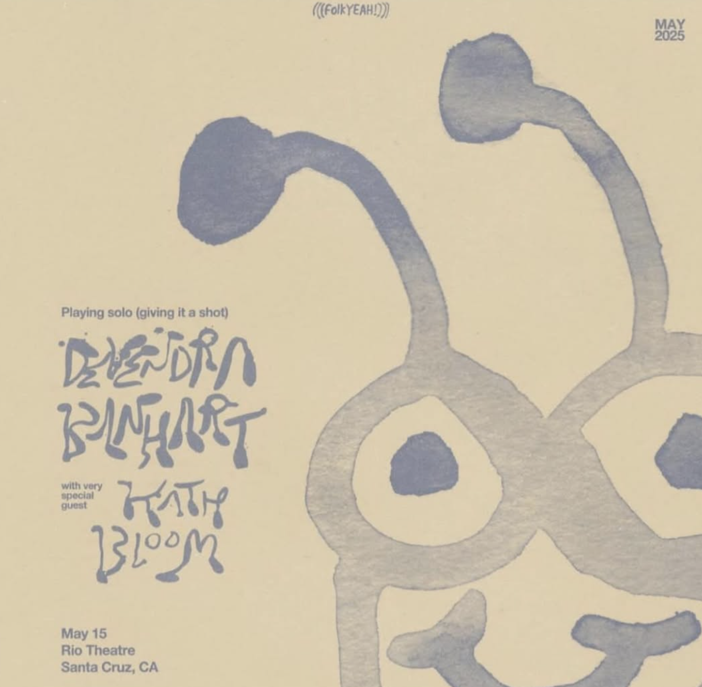 First solo shows in 20 years! DEVENDRA BANHART (solo) Kath Bloom May 15 Rio Theatre Santa Cruz